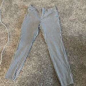 Old Navy black and white checkered pants